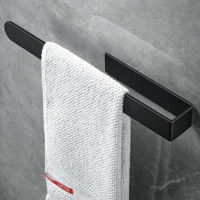 Modern Towel Ring Bathroom Hardware Set Stainless Steel/Black Bath Hardware Set Clearhalo 'Bathroom Hardware Sets' 'Bathroom Hardware' 'Bathroom Remodel & Bathroom Fixtures' 'bathroom_hardware_sets' 'Home Improvement' 'home_improvement' 'home_improvement_bathroom_hardware_sets' 1200x1200_1820e9fe-7f5b-4129-a9e7-de1b024b0c7b