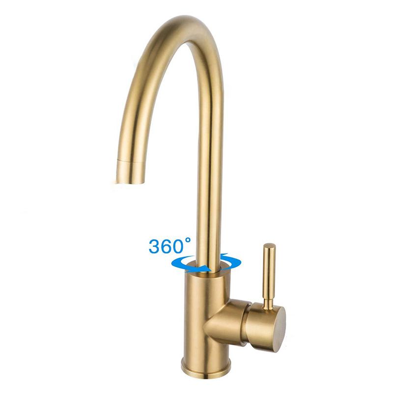 Traditional 1-Hole Pull Down Kitchen Faucet Single Handle Faucet Clearhalo 'Home Improvement' 'home_improvement' 'home_improvement_kitchen_faucets' 'Kitchen Faucets' 'Kitchen Remodel & Kitchen Fixtures' 'Kitchen Sinks & Faucet Components' 'kitchen_faucets' 1200x1200_18327ac6-607a-4430-9912-1b7762dc0d62