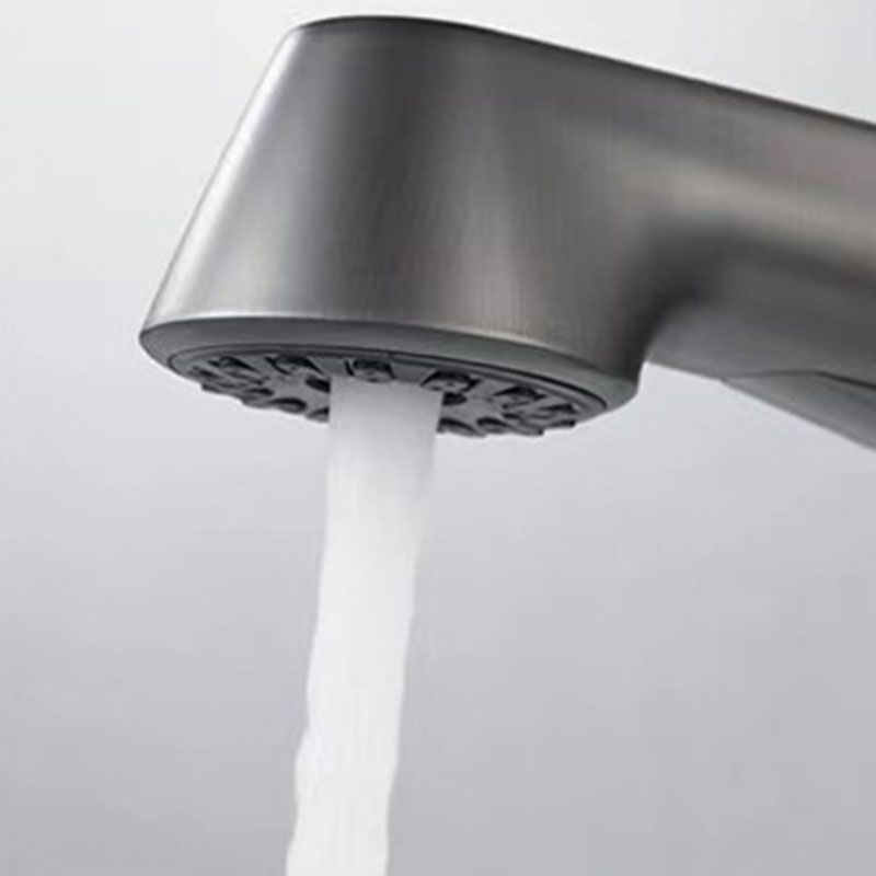 Modern Vessel Sink Faucet Lever Handle Copper Low Arc Retractable Vessel Faucet Clearhalo 'Bathroom Remodel & Bathroom Fixtures' 'Bathroom Sink Faucets' 'Bathroom Sinks & Faucet Components' 'bathroom_sink_faucets' 'Home Improvement' 'home_improvement' 'home_improvement_bathroom_sink_faucets' 1200x1200_184480d2-9a09-4539-91d9-295df603c303