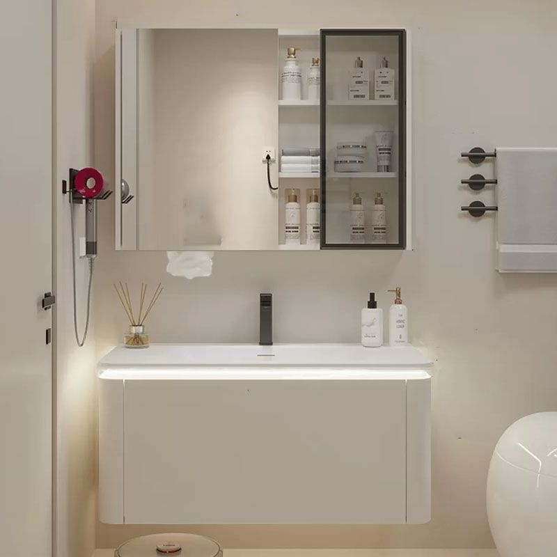 Wall Mounted Standard White Single-Sink Open Console with Sink Set Clearhalo 'Bathroom Remodel & Bathroom Fixtures' 'Bathroom Vanities' 'bathroom_vanities' 'Home Improvement' 'home_improvement' 'home_improvement_bathroom_vanities' 1200x1200_185ca45a-1f1d-4010-a32d-63c6091564b8