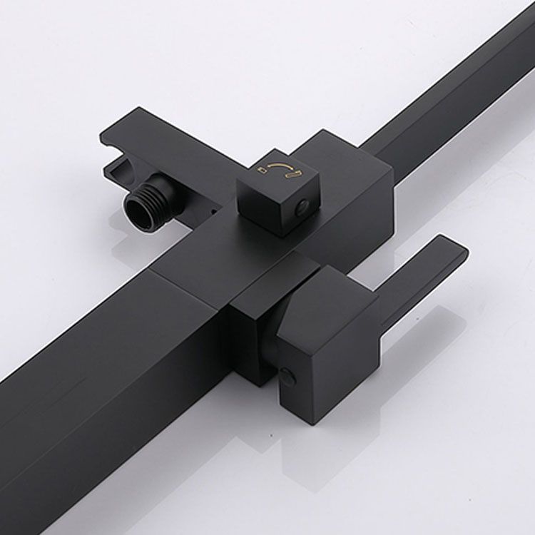 Contemporary Brass Freestanding Tub Filler with Hose Floor Mounted Bathroom Faucet Clearhalo 'Bathroom Remodel & Bathroom Fixtures' 'Bathtub Faucets' 'bathtub_faucets' 'Home Improvement' 'home_improvement' 'home_improvement_bathtub_faucets' 1200x1200_1894867f-7751-445b-98a8-9e393766fc3d