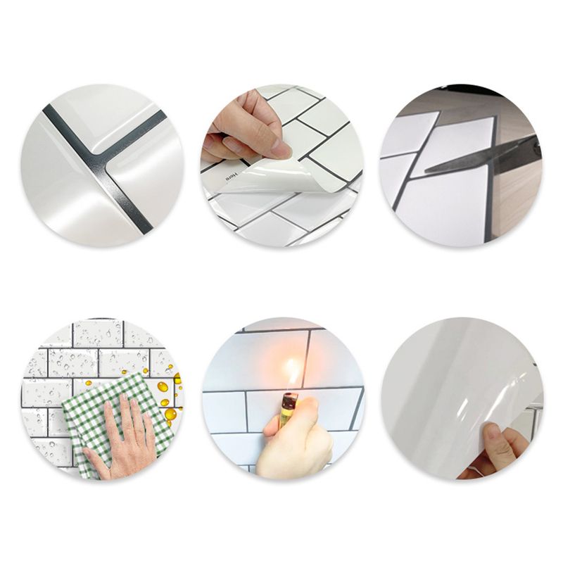 Modern Kitchen Backsplash Wallpaper Peel and Stick Single Tile Clearhalo 'Flooring 'Home Improvement' 'home_improvement' 'home_improvement_peel_stick_blacksplash' 'Peel & Stick Backsplash Tile' 'peel_stick_blacksplash' 'Walls & Ceilings' Walls and Ceiling' 1200x1200_189e519a-ec58-42c5-86c6-f46403ea39b1