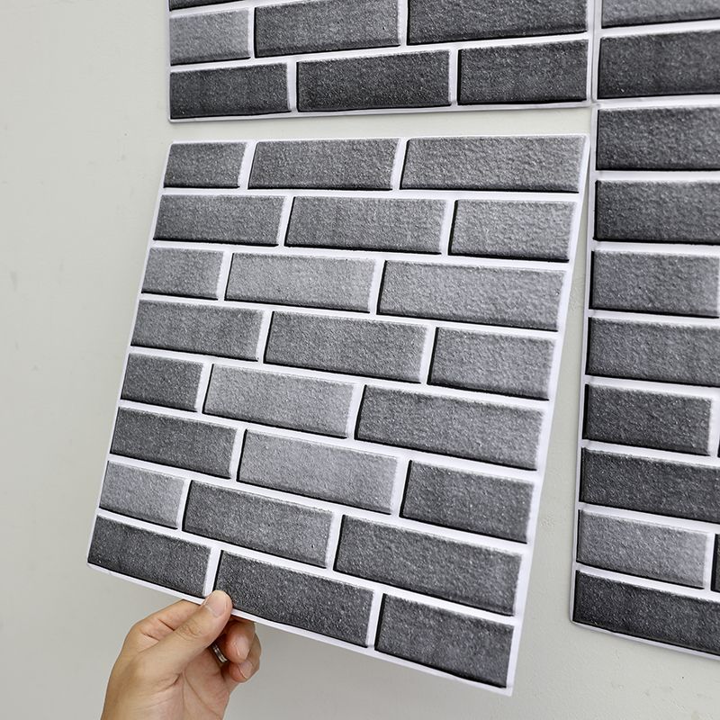 Modern Wall Panel Peel and Stick Brick Print Waterproof Wall Paneling Clearhalo 'Flooring 'Home Improvement' 'home_improvement' 'home_improvement_wall_paneling' 'Wall Paneling' 'wall_paneling' 'Walls & Ceilings' Walls and Ceiling' 1200x1200_18a29067-54eb-48b9-90de-d42bef4d9b05