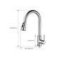 Contemporary Single Handle Kitchen Faucet Pull Out 1 Hold Bar Faucet with No Sensor Clearhalo 'Home Improvement' 'home_improvement' 'home_improvement_kitchen_faucets' 'Kitchen Faucets' 'Kitchen Remodel & Kitchen Fixtures' 'Kitchen Sinks & Faucet Components' 'kitchen_faucets' 1200x1200_18b6d907-7bd3-4aef-9aa5-79179bec2c13