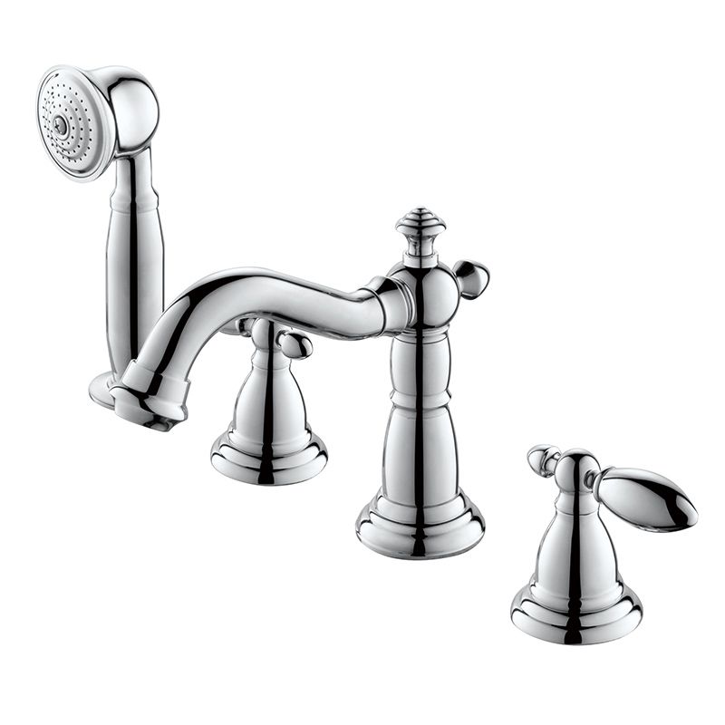 Deck Mounted Roman Tub Faucet Bronze Low Arc Roman Tub Faucet Set Clearhalo 'Bathroom Remodel & Bathroom Fixtures' 'Bathtub Faucets' 'bathtub_faucets' 'Home Improvement' 'home_improvement' 'home_improvement_bathtub_faucets' 1200x1200_18c5b5f4-3160-4b3b-9c1c-7a35e1c265e8