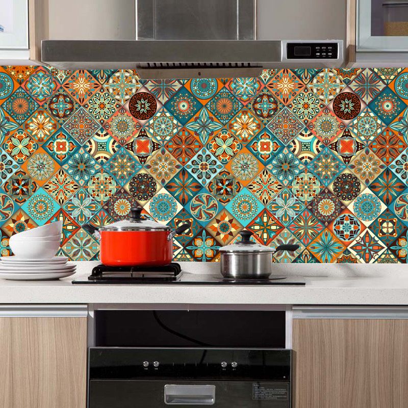 PVC Mildew Resistant Field Tile for Kitchen Backsplash Scratch Resistant Clearhalo 'Flooring 'Home Improvement' 'home_improvement' 'home_improvement_peel_stick_blacksplash' 'Peel & Stick Backsplash Tile' 'peel_stick_blacksplash' 'Walls & Ceilings' Walls and Ceiling' 1200x1200_18e3d074-ff87-48e5-a869-217aa11fe070