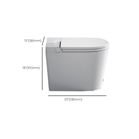 Ceramic Temperature Control White Elongated Contemporary Floor Standing Bidet Clearhalo 'Bathroom Remodel & Bathroom Fixtures' 'Bidets' 'Home Improvement' 'home_improvement' 'home_improvement_bidets' 'Toilets & Bidets' 1200x1200_18e746f8-7f9a-40e0-b9e1-577ea6a36103