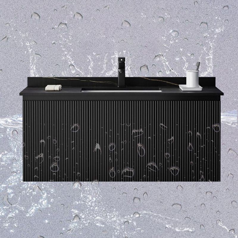 Contemporary Bathroom Sink Cabinet Wall-Mounted Mirror Cabinet Vanity Cabinet in Black Clearhalo 'Bathroom Remodel & Bathroom Fixtures' 'Bathroom Vanities' 'bathroom_vanities' 'Home Improvement' 'home_improvement' 'home_improvement_bathroom_vanities' 1200x1200_18ee5623-d5bf-433f-96ba-b6f7f4707ff9