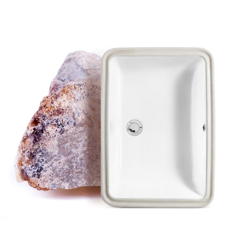 Classic Bathroom Sink Rectangular Vessel Bathroom Sink with Faucet Clearhalo 'Bathroom Remodel & Bathroom Fixtures' 'Bathroom Sinks & Faucet Components' 'Bathroom Sinks' 'bathroom_sink' 'Home Improvement' 'home_improvement' 'home_improvement_bathroom_sink' 1200x1200_18ef8d53-0a11-4507-8c05-b2bafabfafc6