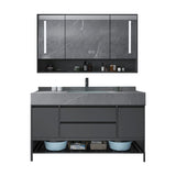 Modern Bathroom Vanity Set Granite Top Standalone Cabinet or Shelving Included Clearhalo 'Bathroom Remodel & Bathroom Fixtures' 'Bathroom Vanities' 'bathroom_vanities' 'Home Improvement' 'home_improvement' 'home_improvement_bathroom_vanities' 1200x1200_190b8a75-5a06-43df-bf6b-9382d19511bc