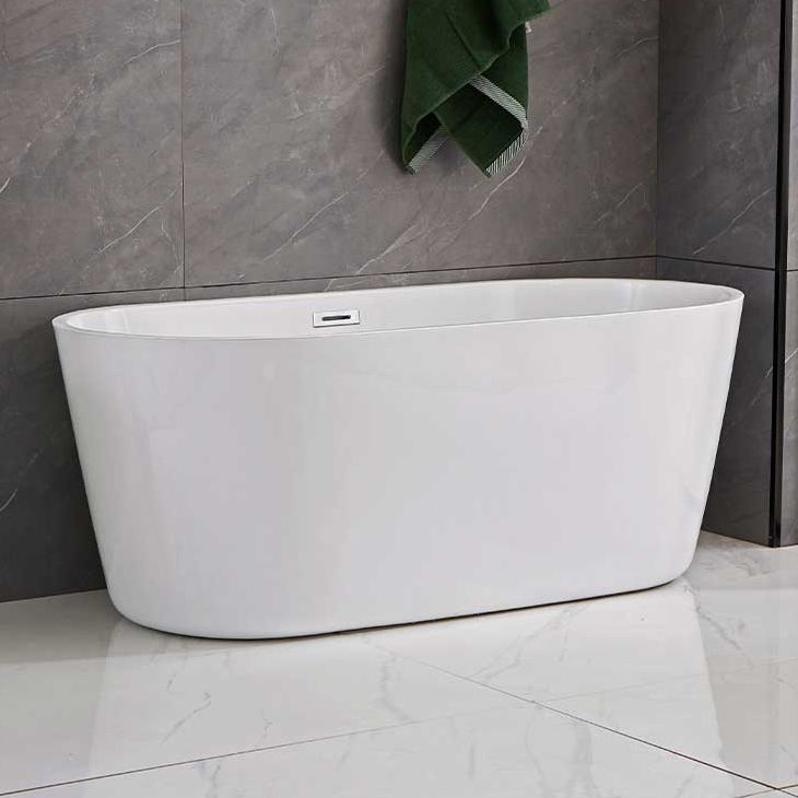 Soaking Antique Finish Bath Stand Alone Modern Oval Bath Tub Clearhalo 'Bathroom Remodel & Bathroom Fixtures' 'Bathtubs' 'Home Improvement' 'home_improvement' 'home_improvement_bathtubs' 'Showers & Bathtubs' 1200x1200_1916c627-c67a-4e9b-b060-bac37f50f0f2