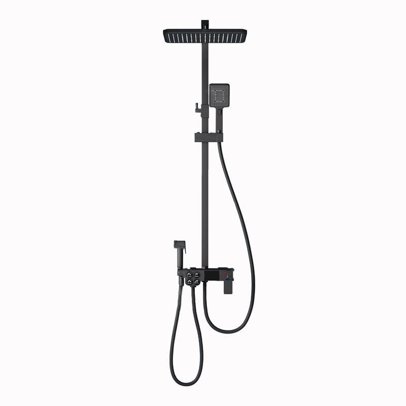 Shower Trim Square Handheld Shower Head Massage Jet Shower System Clearhalo 'Bathroom Remodel & Bathroom Fixtures' 'Home Improvement' 'home_improvement' 'home_improvement_shower_faucets' 'Shower Faucets & Systems' 'shower_faucets' 'Showers & Bathtubs Plumbing' 'Showers & Bathtubs' 1200x1200_19398f9e-2ed0-4444-8c62-419a5dfa0c38
