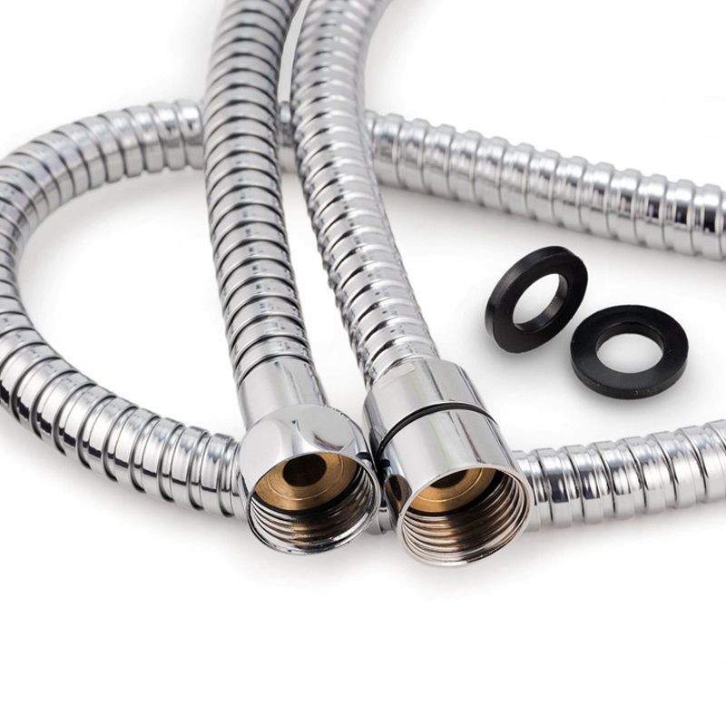 Silver Dual Shower Head 3 Setting Medium Flow Wall-Mount Showerhead Clearhalo 'Bathroom Remodel & Bathroom Fixtures' 'Home Improvement' 'home_improvement' 'home_improvement_shower_heads' 'Shower Heads' 'shower_heads' 'Showers & Bathtubs Plumbing' 'Showers & Bathtubs' 1200x1200_1944e0f3-e67e-421a-b769-b14d0da0bbcb