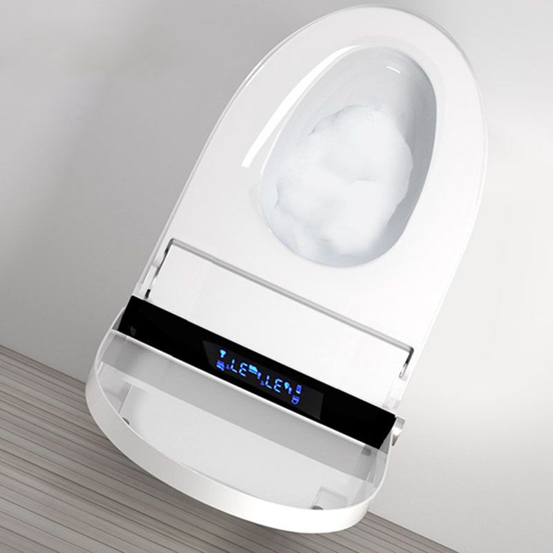 Contemporary White Electronic Toilet Elongated Floor Mount Bidet Clearhalo 'Bathroom Remodel & Bathroom Fixtures' 'Bidets' 'Home Improvement' 'home_improvement' 'home_improvement_bidets' 'Toilets & Bidets' 1200x1200_195355e0-4626-4391-b966-af562f069d9a