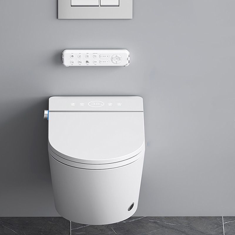 White Wall Hung Toilet Set with Warm Air Dryer and Water Pressure Control Clearhalo 'Bathroom Remodel & Bathroom Fixtures' 'Bidets' 'Home Improvement' 'home_improvement' 'home_improvement_bidets' 'Toilets & Bidets' 1200x1200_1961b558-95a4-4e5b-ad90-8634645294a9