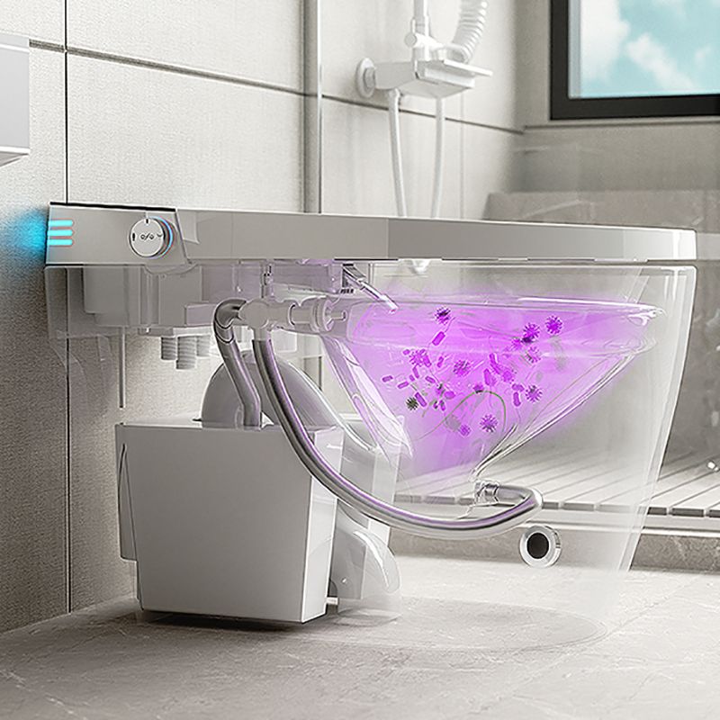 Modern White Temperature Control Bidet Elongated Toilet Seat Bidet with Heated Seat Clearhalo 'Bathroom Remodel & Bathroom Fixtures' 'Bidets' 'Home Improvement' 'home_improvement' 'home_improvement_bidets' 'Toilets & Bidets' 1200x1200_1978f75d-aea8-4bfc-b4f9-676a11b75cd5