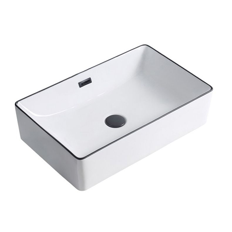 Modern Porcelain Trough Sink Rectangular Trough Bathroom Sink Clearhalo 'Bathroom Remodel & Bathroom Fixtures' 'Bathroom Sinks & Faucet Components' 'Bathroom Sinks' 'bathroom_sink' 'Home Improvement' 'home_improvement' 'home_improvement_bathroom_sink' 1200x1200_1985d340-08a4-4389-a21a-2ddd68e06dc8