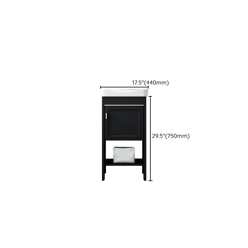 Glam Freestanding Bathroom Sink Vanity Single-Sink Bathroom Vanity Clearhalo 'Bathroom Remodel & Bathroom Fixtures' 'Bathroom Vanities' 'bathroom_vanities' 'Home Improvement' 'home_improvement' 'home_improvement_bathroom_vanities' 1200x1200_19879496-f1f5-4671-86e5-3e70c989e596