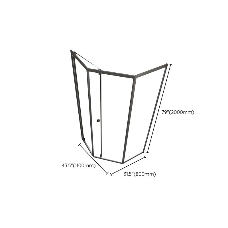 Single Sliding Shower Bath Door Tempered Glass Clear Shower Door Clearhalo 'Bathroom Remodel & Bathroom Fixtures' 'Home Improvement' 'home_improvement' 'home_improvement_shower_tub_doors' 'Shower and Tub Doors' 'shower_tub_doors' 'Showers & Bathtubs' 1200x1200_198918df-9c9d-443e-a1ae-ef6761ac1f0c