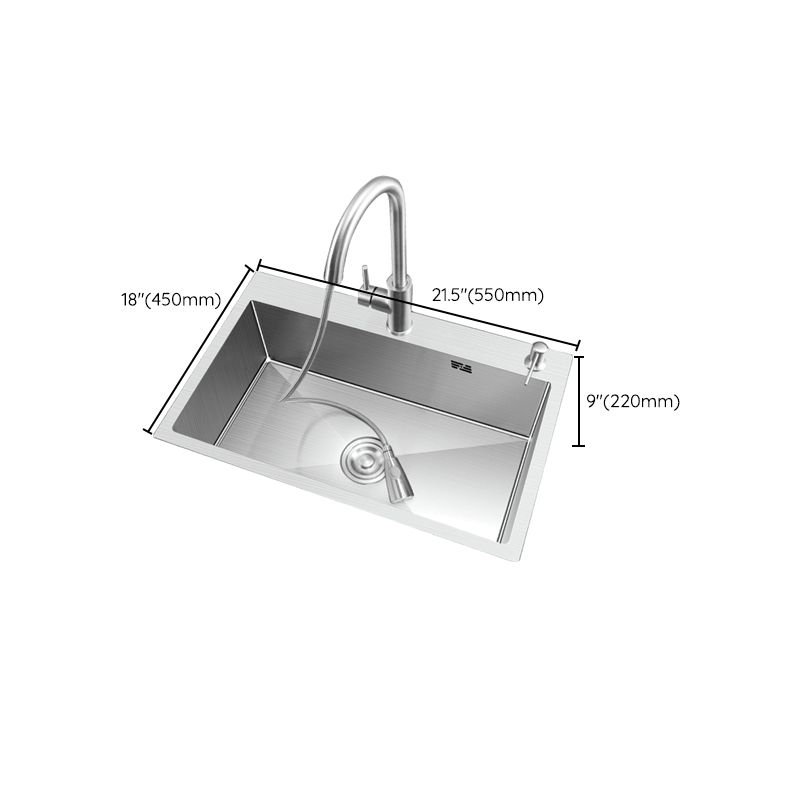 Modern Kitchen Sink Stainless Steel with Accessories and Faucet Workstation Sink Clearhalo 'Home Improvement' 'home_improvement' 'home_improvement_kitchen_sinks' 'Kitchen Remodel & Kitchen Fixtures' 'Kitchen Sinks & Faucet Components' 'Kitchen Sinks' 'kitchen_sinks' 1200x1200_19cc2c20-4f5a-4542-8aaf-06a909fa616b
