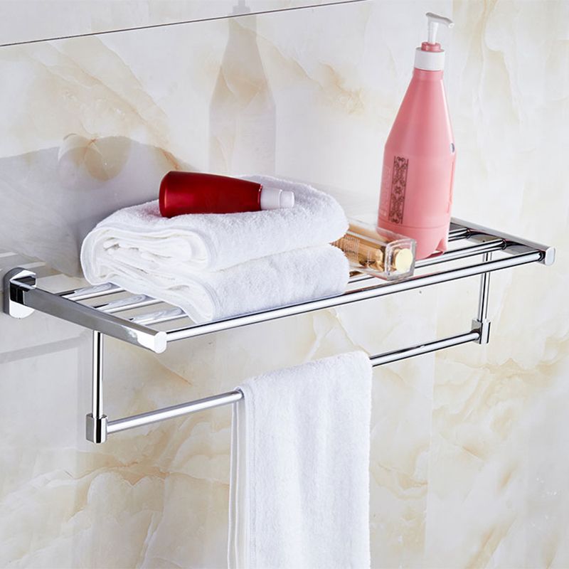 Modern Bath Hardware Set Stainless Steel Bath Shelf Towel Bar Bathroom Accessory Kit Clearhalo 'Bathroom Hardware Sets' 'Bathroom Hardware' 'Bathroom Remodel & Bathroom Fixtures' 'bathroom_hardware_sets' 'Home Improvement' 'home_improvement' 'home_improvement_bathroom_hardware_sets' 1200x1200_19e43021-1777-4edc-9dc6-71a6cd95ed49