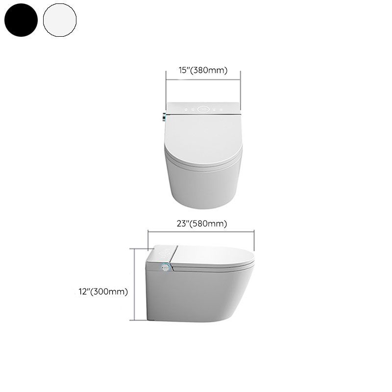 Modern 11.8" H Electronic Elongated Toilet Wall Mounted Bidet Clearhalo 'Bathroom Remodel & Bathroom Fixtures' 'Bidets' 'Home Improvement' 'home_improvement' 'home_improvement_bidets' 'Toilets & Bidets' 1200x1200_19eace34-9ac0-4f1f-ad04-d4387c9fa9f9