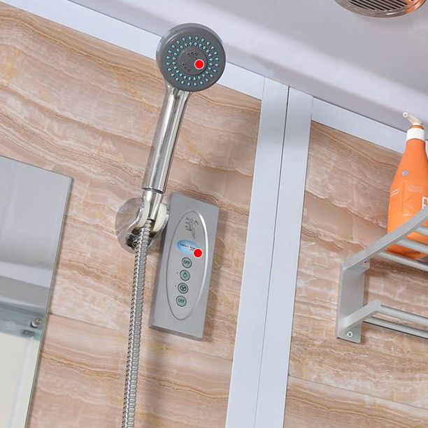 Framed Single Sliding Shower Kit Rectangle Frosted Shower Stall Clearhalo 'Bathroom Remodel & Bathroom Fixtures' 'Home Improvement' 'home_improvement' 'home_improvement_shower_stalls_enclosures' 'Shower Stalls & Enclosures' 'shower_stalls_enclosures' 'Showers & Bathtubs' 1200x1200_19f8eb96-8604-4cc8-b467-49fadf1da015