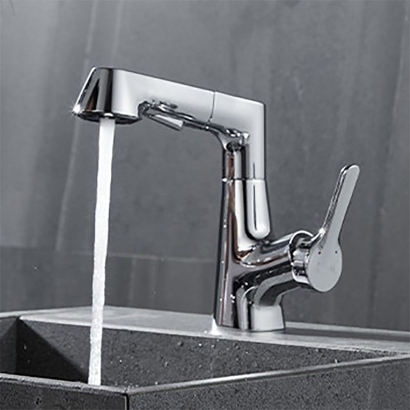 Contemporary Kitchen Faucet Single Handle 2-Function Faucet with Pull out Sprayer Clearhalo 'Home Improvement' 'home_improvement' 'home_improvement_kitchen_faucets' 'Kitchen Faucets' 'Kitchen Remodel & Kitchen Fixtures' 'Kitchen Sinks & Faucet Components' 'kitchen_faucets' 1200x1200_19fd9065-90e1-4f5f-859b-4bc699c60228