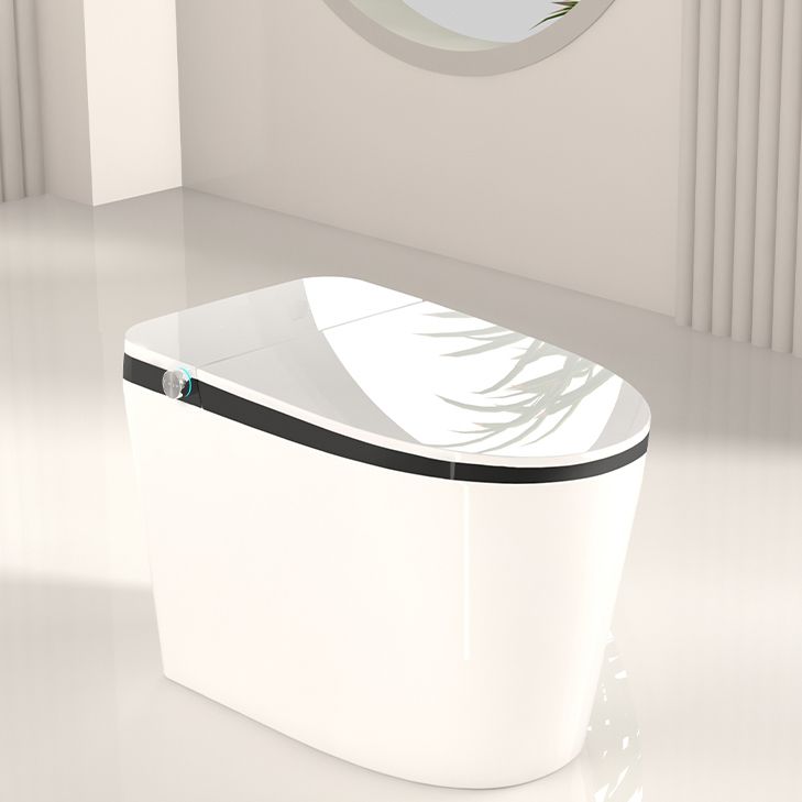 Contemporary White Elongated Water Pressure Control Dryer Floor Mount Bidet Clearhalo 'Bathroom Remodel & Bathroom Fixtures' 'Bidets' 'Home Improvement' 'home_improvement' 'home_improvement_bidets' 'Toilets & Bidets' 1200x1200_1a058362-8155-4242-825a-ba4cef8764ac