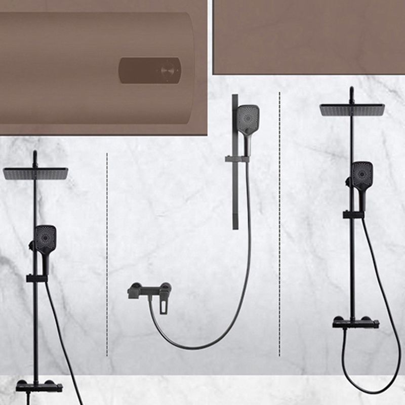 Wall Mounted Shower Metal Shower Faucet Arm Shower System with Slide Bar Clearhalo 'Bathroom Remodel & Bathroom Fixtures' 'Home Improvement' 'home_improvement' 'home_improvement_shower_faucets' 'Shower Faucets & Systems' 'shower_faucets' 'Showers & Bathtubs Plumbing' 'Showers & Bathtubs' 1200x1200_1a0e65dc-1b03-4080-ac21-2eedd25e73ad