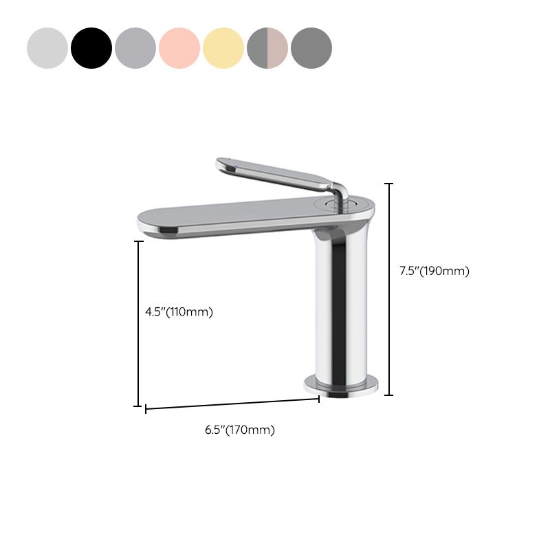 Square Single Hole Sink Faucet Low Arc Bathroom Brass Sink Faucet Clearhalo 'Bathroom Remodel & Bathroom Fixtures' 'Bathroom Sink Faucets' 'Bathroom Sinks & Faucet Components' 'bathroom_sink_faucets' 'Home Improvement' 'home_improvement' 'home_improvement_bathroom_sink_faucets' 1200x1200_1a18efa9-9d33-4a86-8c67-c819c520f981