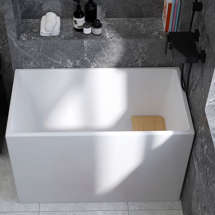 Modern Rectangular Acrylic Bathtub Freestanding Soaking Center Bath (Board not Included) Clearhalo 'Bathroom Remodel & Bathroom Fixtures' 'Bathtubs' 'Home Improvement' 'home_improvement' 'home_improvement_bathtubs' 'Showers & Bathtubs' 1200x1200_1a1de703-193c-44a7-8365-1abcd03edade