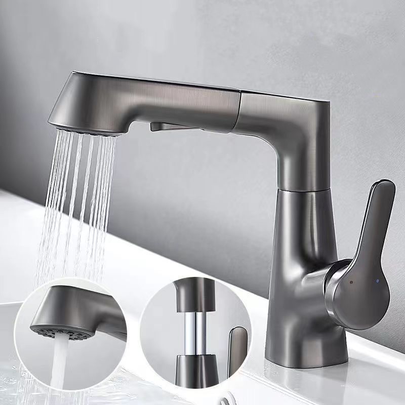 Modern Faucet 1-Handle and 1-Hole Copper with Pull out Sprayer Faucet Clearhalo 'Home Improvement' 'home_improvement' 'home_improvement_kitchen_faucets' 'Kitchen Faucets' 'Kitchen Remodel & Kitchen Fixtures' 'Kitchen Sinks & Faucet Components' 'kitchen_faucets' 1200x1200_1a1f0938-8762-44bd-9cb5-c31c49335d6c