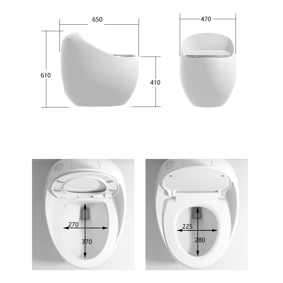 Modern Floor Mount Toilet Siphon Ceramic Flush Toilet with Seat for Bathroom Clearhalo 'Bathroom Remodel & Bathroom Fixtures' 'Home Improvement' 'home_improvement' 'home_improvement_toilets' 'Toilets & Bidets' 'Toilets' 1200x1200_1a275836-cbb9-4d3b-aa8b-2b26e13b1a9d