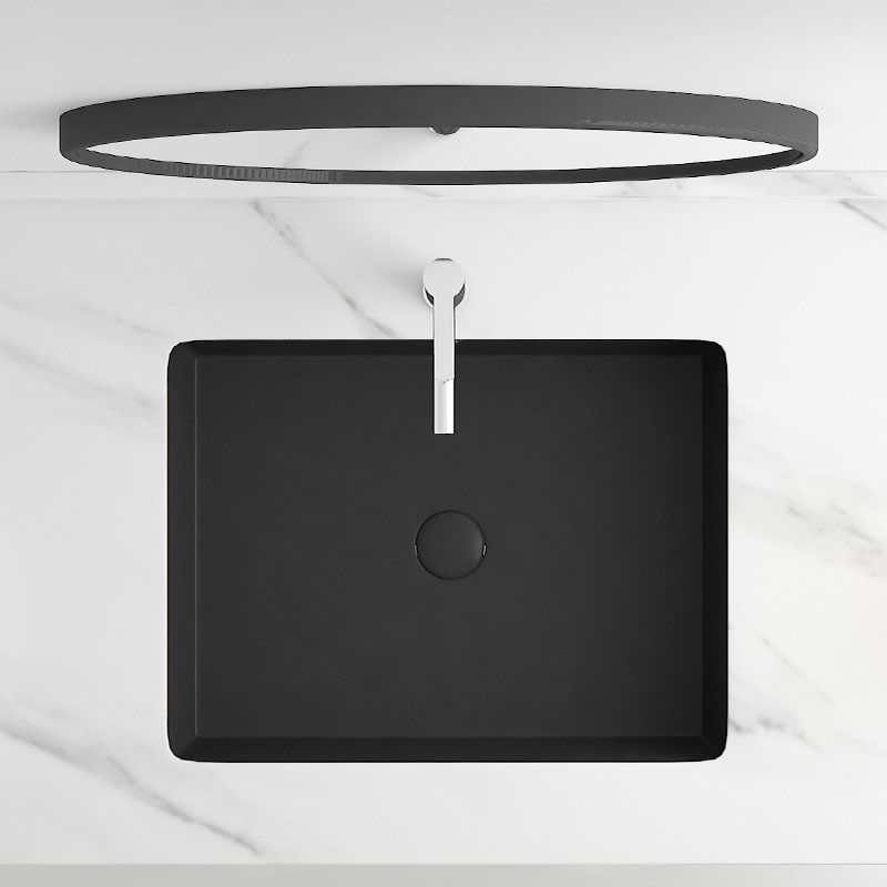 Modern Bathroom Sink Rectangular Vessel Bathroom Sink with Faucet Clearhalo 'Bathroom Remodel & Bathroom Fixtures' 'Bathroom Sinks & Faucet Components' 'Bathroom Sinks' 'bathroom_sink' 'Home Improvement' 'home_improvement' 'home_improvement_bathroom_sink' 1200x1200_1a5bdad5-9ba7-44f9-835c-fc95bc6fe342