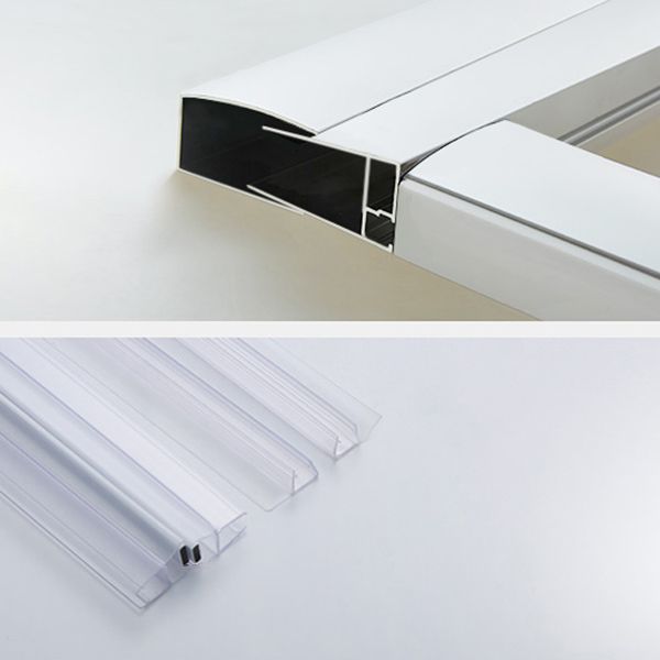 Semicircle Sliding Shower Enclosure Framed Shower Enclosure with Tempered Glass Clearhalo 'Bathroom Remodel & Bathroom Fixtures' 'Home Improvement' 'home_improvement' 'home_improvement_shower_stalls_enclosures' 'Shower Stalls & Enclosures' 'shower_stalls_enclosures' 'Showers & Bathtubs' 1200x1200_1a631986-b739-4d08-971f-99f6a8473372