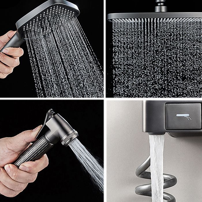 Shower Trim Square Massage Jet Handheld Shower Head Shower System Clearhalo 'Bathroom Remodel & Bathroom Fixtures' 'Home Improvement' 'home_improvement' 'home_improvement_shower_faucets' 'Shower Faucets & Systems' 'shower_faucets' 'Showers & Bathtubs Plumbing' 'Showers & Bathtubs' 1200x1200_1a72422f-e37f-4817-9f83-b18a14dd9c4e