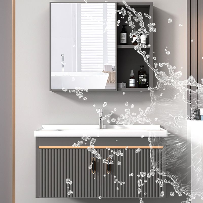 Wall Mount Bathroom Sink Vanity Glam Faucet Included Bathroom Vanity Clearhalo 'Bathroom Remodel & Bathroom Fixtures' 'Bathroom Vanities' 'bathroom_vanities' 'Home Improvement' 'home_improvement' 'home_improvement_bathroom_vanities' 1200x1200_1a922313-2a2c-4703-892f-518ab545eeb0