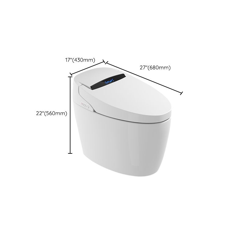 Contemporary Floor Standing Bidet Elongated Smart Bidet with Heated Seat Clearhalo 'Bathroom Remodel & Bathroom Fixtures' 'Bidets' 'Home Improvement' 'home_improvement' 'home_improvement_bidets' 'Toilets & Bidets' 1200x1200_1aa9fff9-7ee3-4fbe-b28a-4d3a739fed94