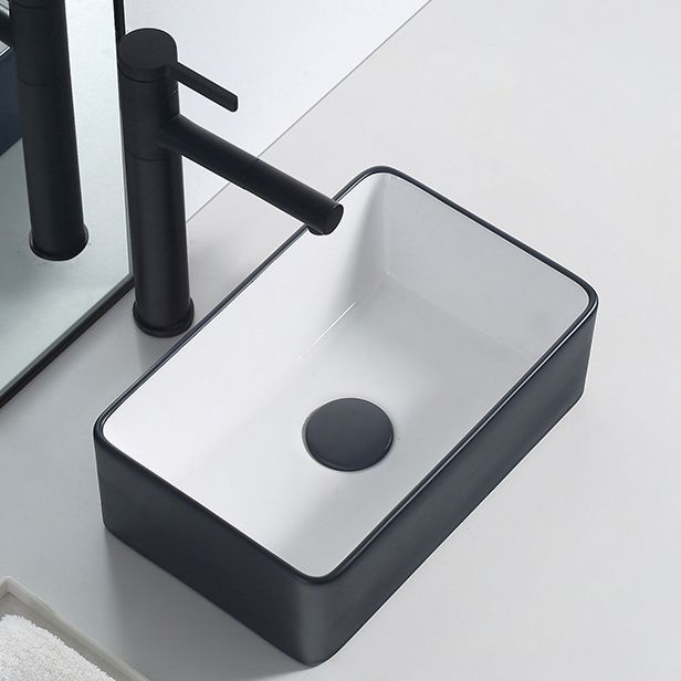 Modern Porcelain Trough Sink Rectangular Trough Bathroom Sink Clearhalo 'Bathroom Remodel & Bathroom Fixtures' 'Bathroom Sinks & Faucet Components' 'Bathroom Sinks' 'bathroom_sink' 'Home Improvement' 'home_improvement' 'home_improvement_bathroom_sink' 1200x1200_1abbbfc3-088b-4358-ad29-e768b623233b