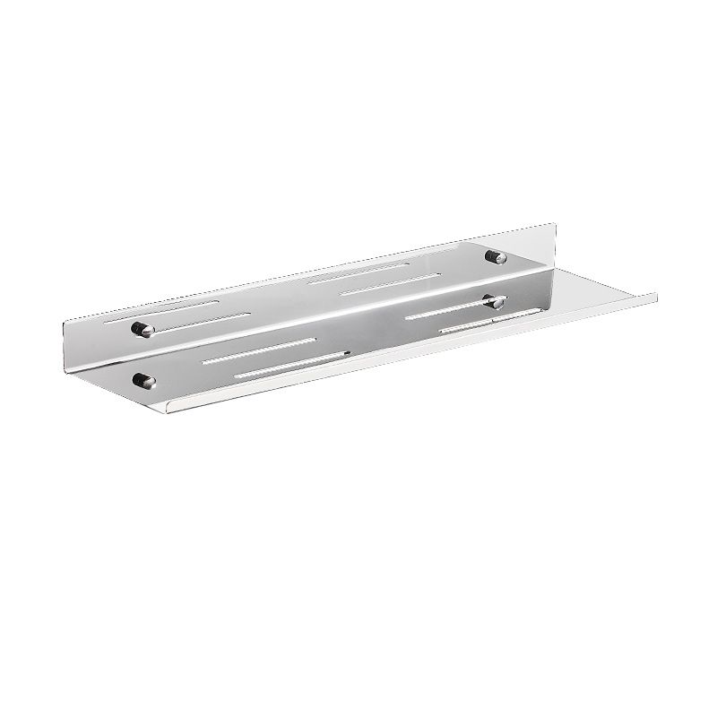 Modernism Rectangular Bath Shelf in Stainless Steel Polished Chrome Bathroom Hardware Set Clearhalo 'Bathroom Hardware Sets' 'Bathroom Hardware' 'Bathroom Remodel & Bathroom Fixtures' 'bathroom_hardware_sets' 'Home Improvement' 'home_improvement' 'home_improvement_bathroom_hardware_sets' 1200x1200_1ac1bdfd-3336-4c9b-91f3-db38874369bd