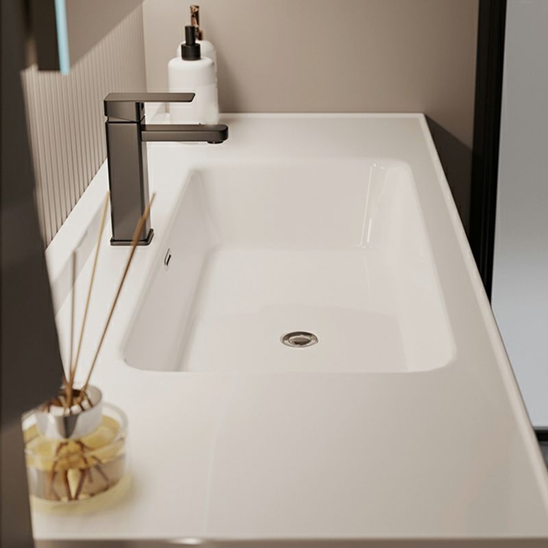 Single-Sink Grey Wall Mount Wood Modern Open Console with Sink Set Clearhalo 'Bathroom Remodel & Bathroom Fixtures' 'Bathroom Vanities' 'bathroom_vanities' 'Home Improvement' 'home_improvement' 'home_improvement_bathroom_vanities' 1200x1200_1ac4a717-4a83-4181-8065-574eb48cb96a