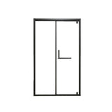 Glass and Metal Shower Bath Door Simple One-Line Shower Door Clearhalo 'Bathroom Remodel & Bathroom Fixtures' 'Home Improvement' 'home_improvement' 'home_improvement_shower_tub_doors' 'Shower and Tub Doors' 'shower_tub_doors' 'Showers & Bathtubs' 1200x1200_1aca9316-bdaf-48b6-bc44-ea206a136457