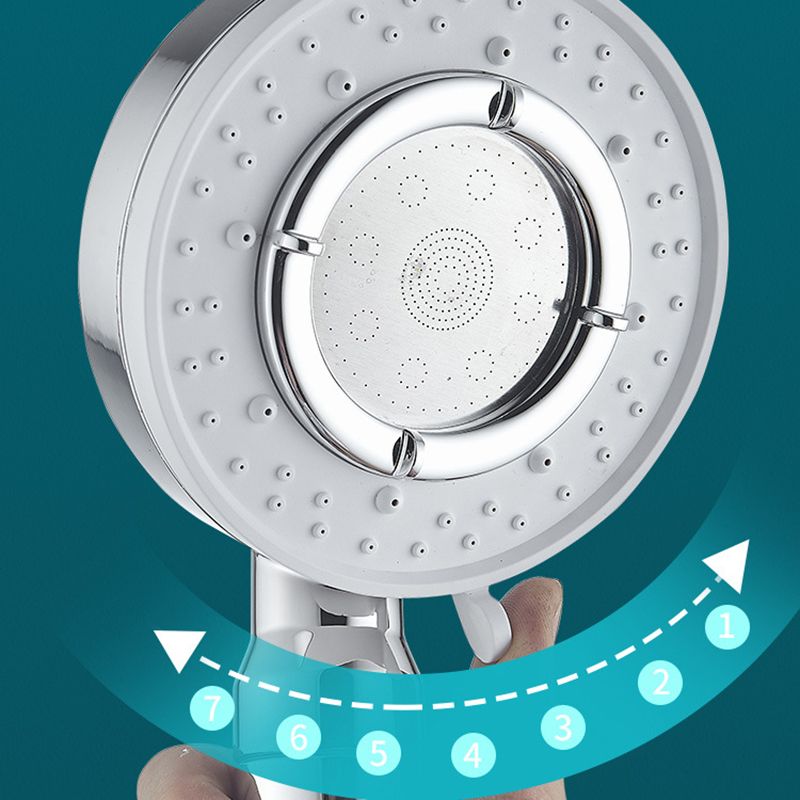 Modern Handheld Shower Head Adjustable Spray Pattern Shower Head in Stainless Steel Clearhalo 'Bathroom Remodel & Bathroom Fixtures' 'Home Improvement' 'home_improvement' 'home_improvement_shower_heads' 'Shower Heads' 'shower_heads' 'Showers & Bathtubs Plumbing' 'Showers & Bathtubs' 1200x1200_1accf801-9e93-4132-bdb5-19b8ecb6be1b