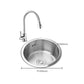 Round Kitchen Sink Stainless Steel Drop-In Basket Strainer Kitchen Sink with Faucet Clearhalo 'Home Improvement' 'home_improvement' 'home_improvement_kitchen_sinks' 'Kitchen Remodel & Kitchen Fixtures' 'Kitchen Sinks & Faucet Components' 'Kitchen Sinks' 'kitchen_sinks' 1200x1200_1aced71a-6e1f-40e3-be7b-067cbc41e07e