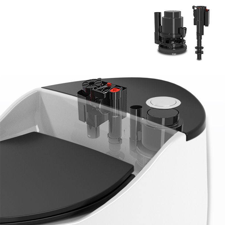 Modern Skirted Toilet Bowl Siphon Jet Toilet with Slow Close Seat for Bathroom Clearhalo 'Bathroom Remodel & Bathroom Fixtures' 'Home Improvement' 'home_improvement' 'home_improvement_toilets' 'Toilets & Bidets' 'Toilets' 1200x1200_1ad6cc6d-a6a3-4d9d-ba6f-5dfc7472dd5e