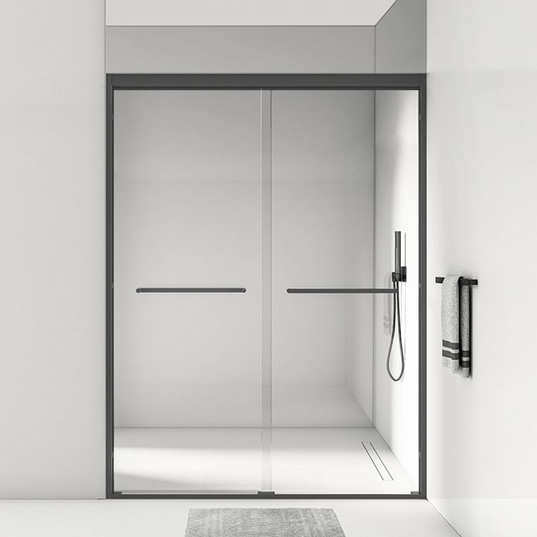 Simple In-line Shower Bath Door Glass and Metal Bathroom Shower Door Clearhalo 'Bathroom Remodel & Bathroom Fixtures' 'Home Improvement' 'home_improvement' 'home_improvement_shower_tub_doors' 'Shower and Tub Doors' 'shower_tub_doors' 'Showers & Bathtubs' 1200x1200_1ae68ba4-56e2-485b-b94e-dc89a4483cc0
