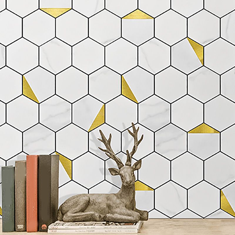 Hexagonal Modern Peel and Stick Tiles Mosaic Tile Peel and Stick Backsplash Clearhalo 'Flooring 'Home Improvement' 'home_improvement' 'home_improvement_peel_stick_blacksplash' 'Peel & Stick Backsplash Tile' 'peel_stick_blacksplash' 'Walls & Ceilings' Walls and Ceiling' 1200x1200_1b011341-ce83-4526-a305-51a586e8aae0