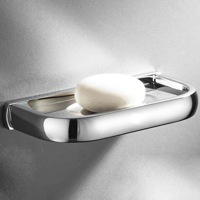 Contemporary Silver Bathroom Set with Bath Shelf and Towel Bar Clearhalo 'Bathroom Hardware Sets' 'Bathroom Hardware' 'Bathroom Remodel & Bathroom Fixtures' 'bathroom_hardware_sets' 'Home Improvement' 'home_improvement' 'home_improvement_bathroom_hardware_sets' 1200x1200_1b3ced39-f608-4f4c-9211-6ea3acb0f8ff