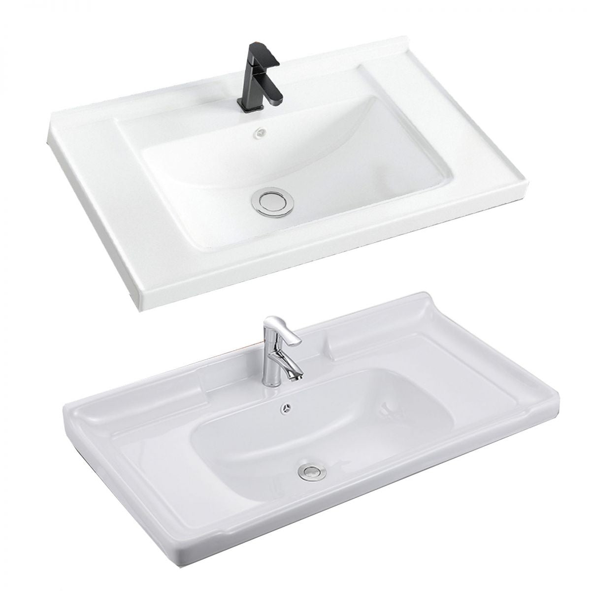 Modern Sink Vanity Free-standing Standard White Vanity Cabinet Clearhalo 'Bathroom Remodel & Bathroom Fixtures' 'Bathroom Vanities' 'bathroom_vanities' 'Home Improvement' 'home_improvement' 'home_improvement_bathroom_vanities' 1200x1200_1b59f5d0-61e2-40f8-902c-a309ec495937